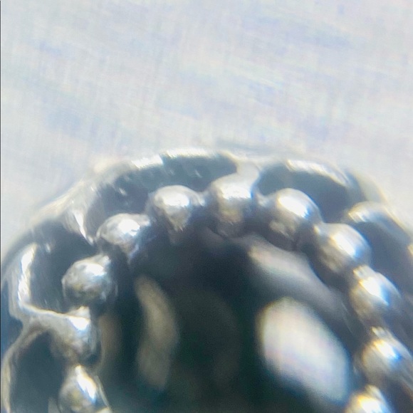 EUC Pandora 791371CZ Sterling Silver & 14k Gold Night Sky Charm w/ Blue Enamel - Picture 8 of 10